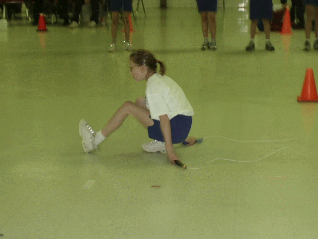 Jumper doing a stunt